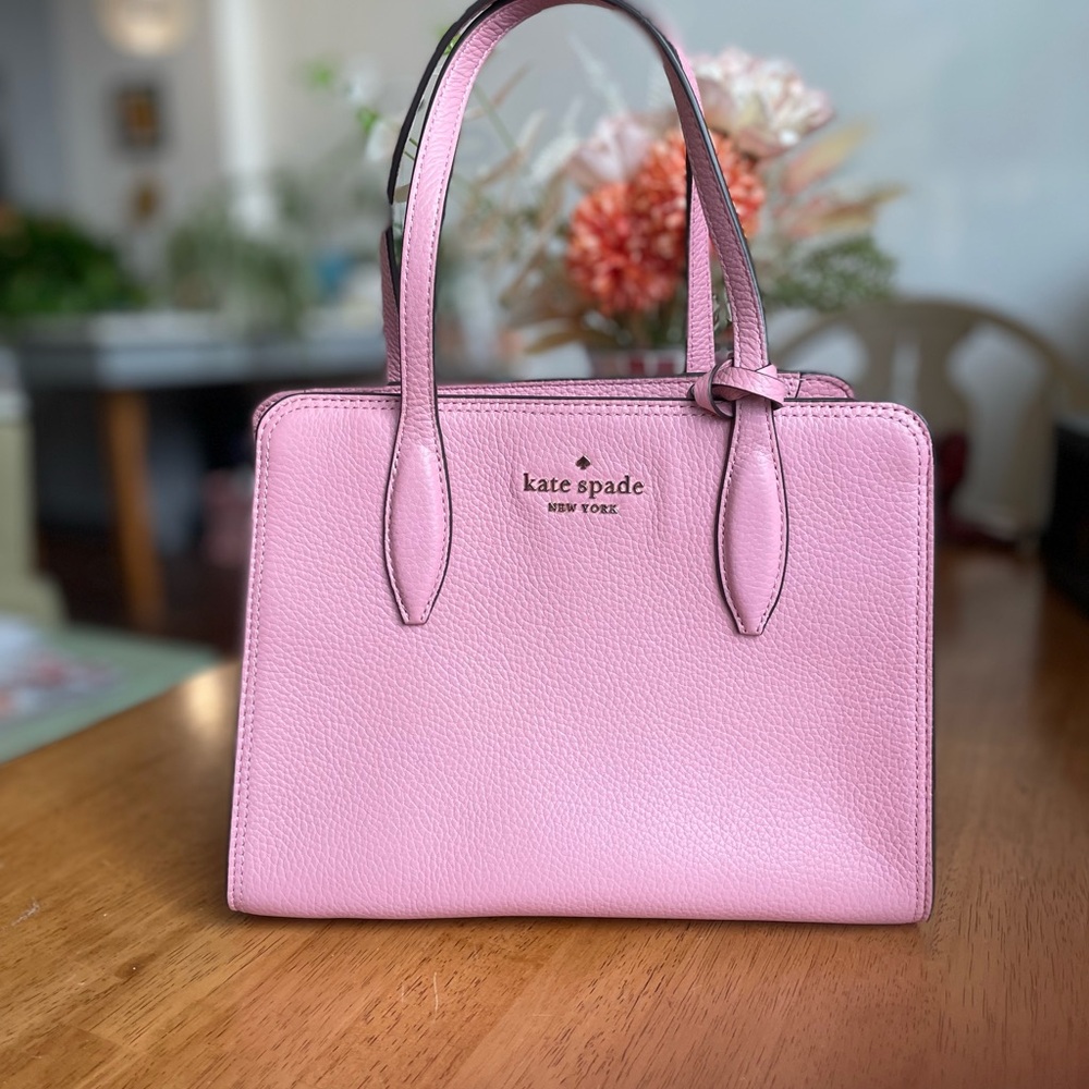 NWT Kate Spade Pink Satchel with Tassels - Picture 3 of 7
